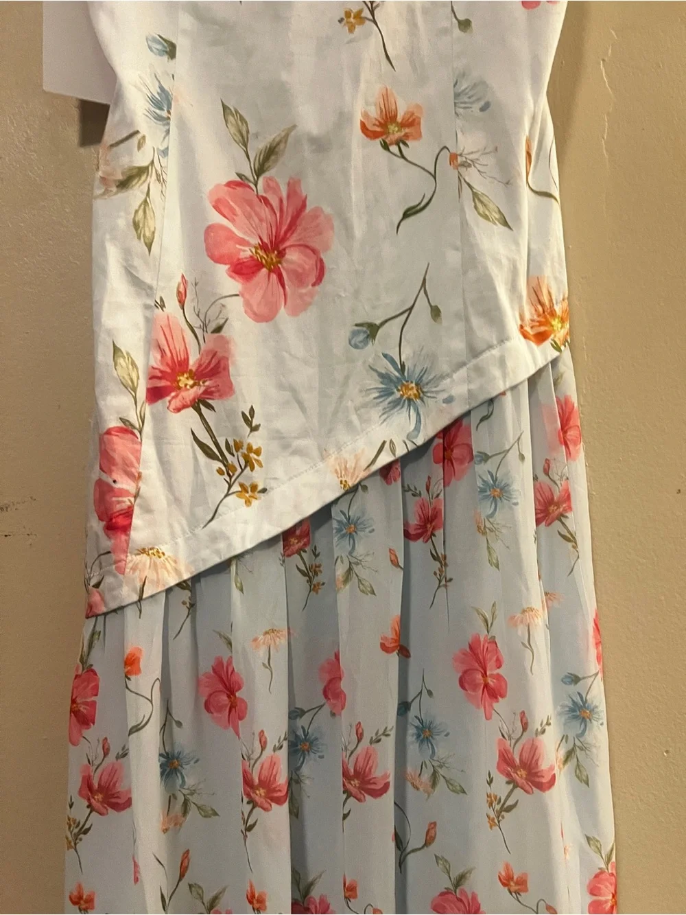 Petal & Pup Light Blue Floral Maxi Dress with Pink Blooms Size 8 NWT - Picture 8 of 15